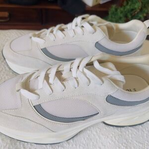 ICON White and Gray Athletic Shoes
